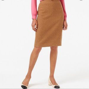J. Crew Wool Pencil Skirt Camel- Size 0